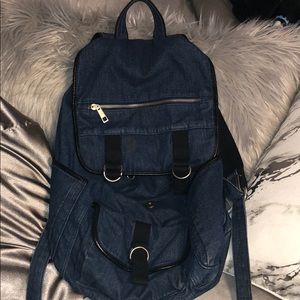Denim backpack
